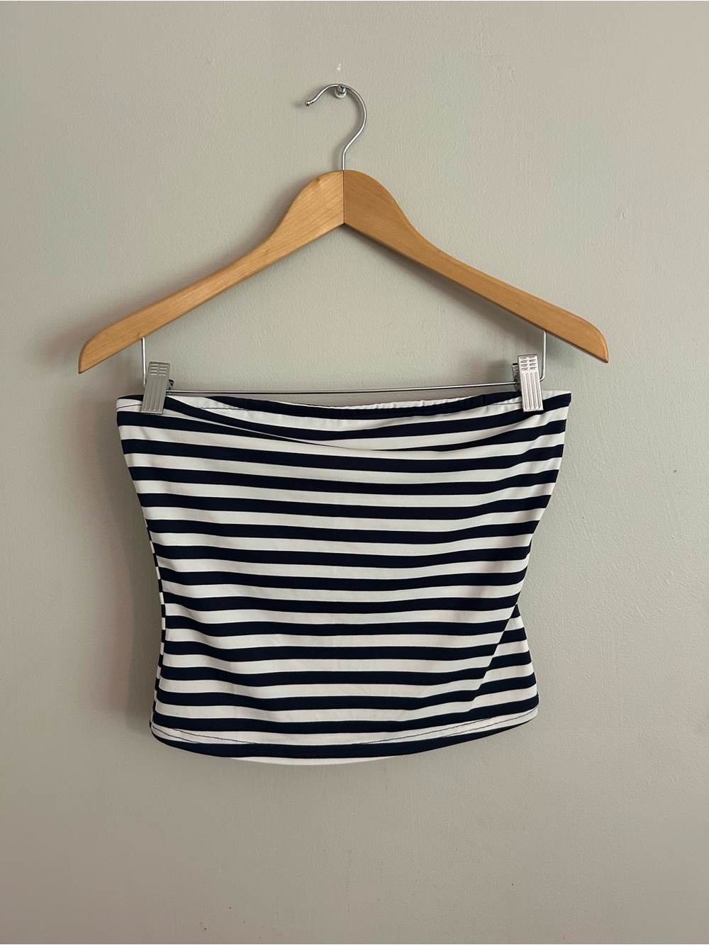PacSun Black and White Striped Tube Top